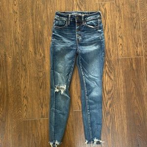 American eagle skinny high waist jeans size 2 short